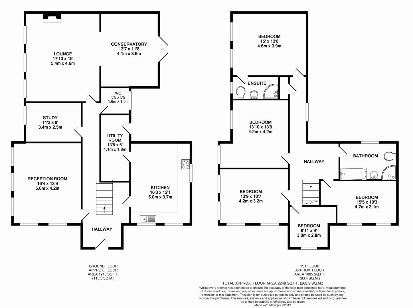 Floorplan for North Parade, Horsham